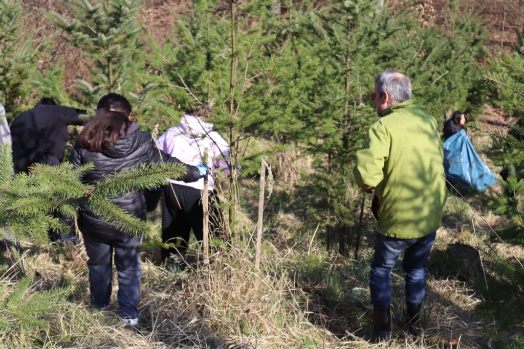 Arbeitseinsatz Hand in Hand von „Jung“ und „Alt“