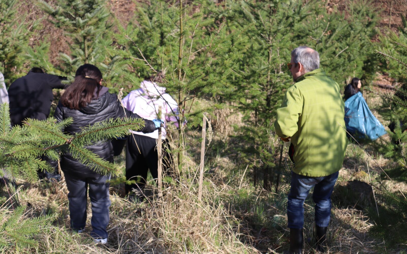 Arbeitseinsatz Hand in Hand von „Jung“ und „Alt“