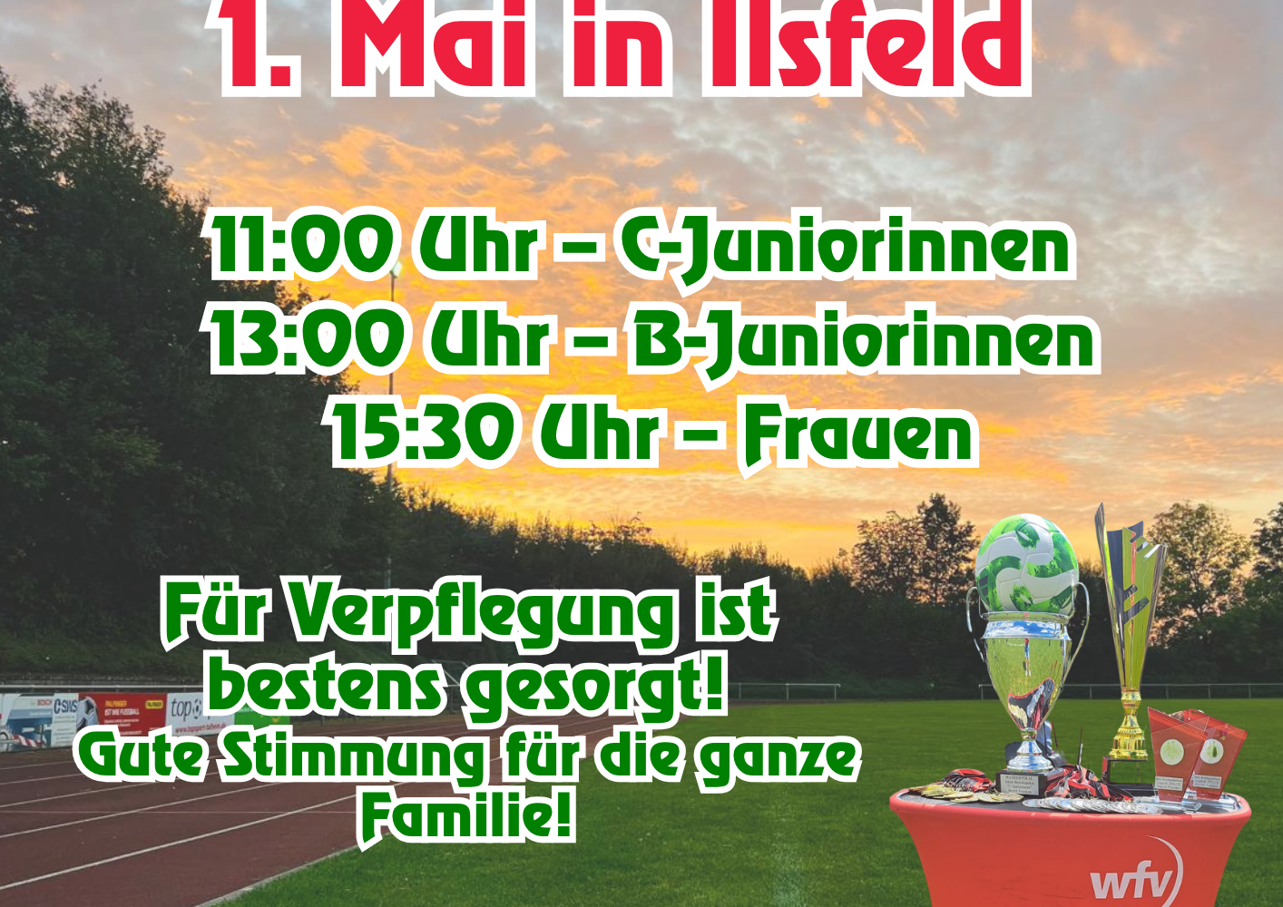 Pokalfinale am 1 Mai Mädchen und Frauen