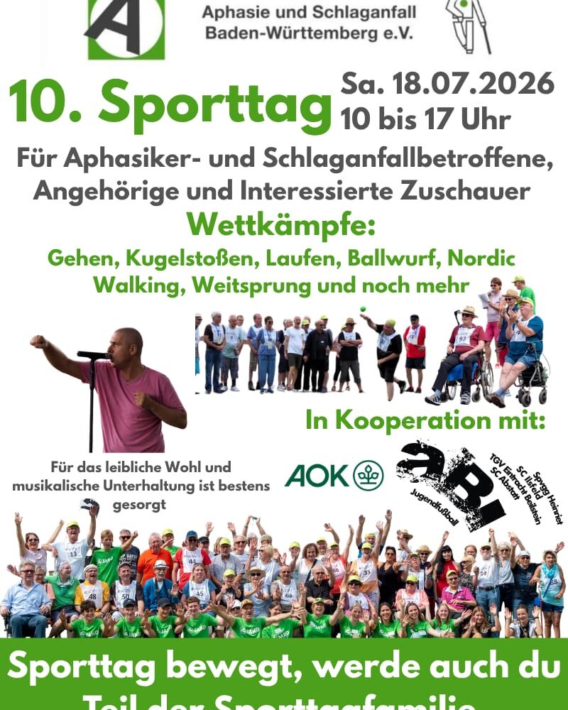 Großes Jubiläum in Ilsfeld: 10. Sporttag für Aphasiker- und Schlaganfallbetroffene