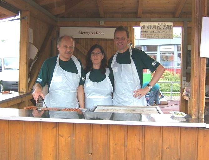 Die Abteilung Badminton auf dem STIMME CUP 2006