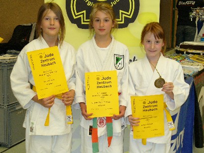 U12 Judokämpferinnen beim Rosenstein Pokal Turnier