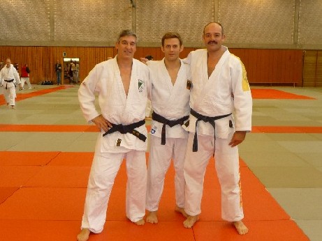 Judotrainer treffen auf den schwäbischen Olympiasieger Ole Bischof