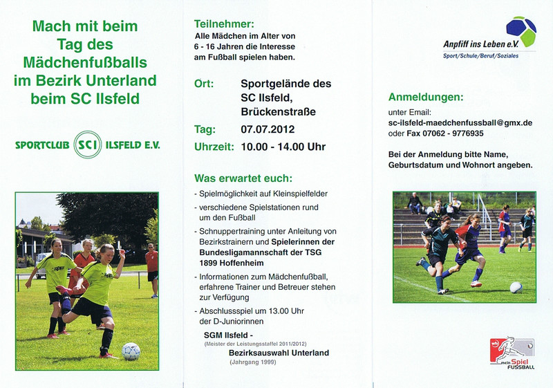 Tag des Mädchenfussballs am 07.07.2012