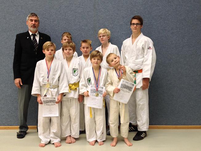 Erfolgreiche Judokämpfer bei den Unterlandsmeisterschaften