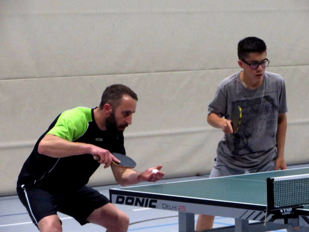 Timo Jung und Jugendspieler Ali Kurnaz neue Doppelvereinsmeister