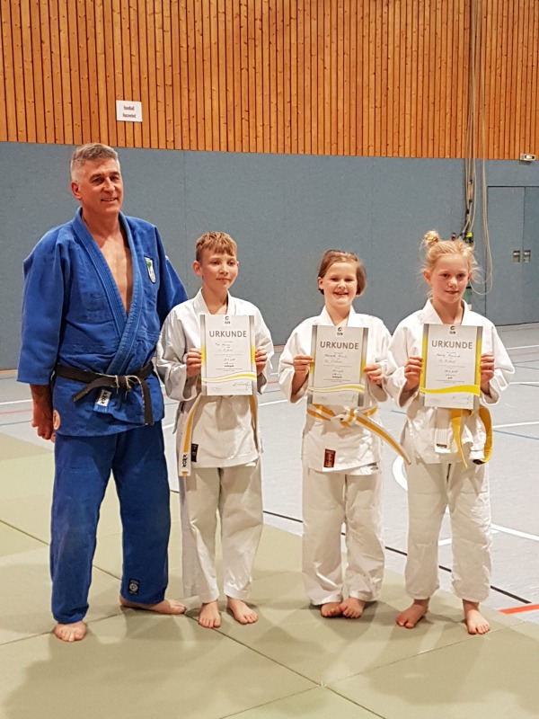 Erste Judo-Gürtelprüfung 2019